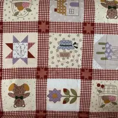 カントリー 生地 ブロック 赤チェック 1枚のみ