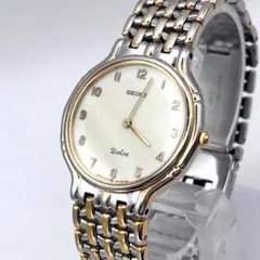 SEIKO ドルチェ コンビ メンズ 腕時計 不動 ジャンク