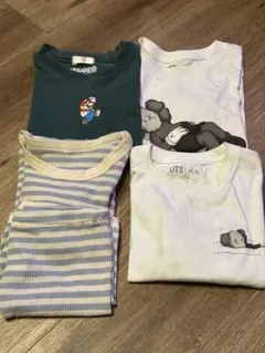 マリオ UTとショートパンツ セットアップ　キッズ　ユニクロ　子供服　カウズ