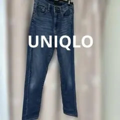 UNIQLO 25サイズ　ブルーデニム　ストレート　レディースファション