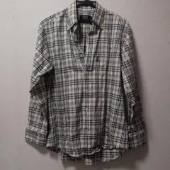 POLO チェック柄 ボタンダウンシャツ M