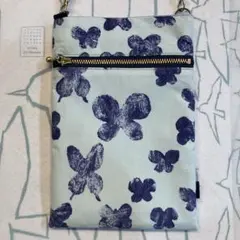 219 ミナペルホネンmemoria サコッシュ　スマホショルダー　ハンドメイド