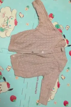 petit main ピンク カーディガン S