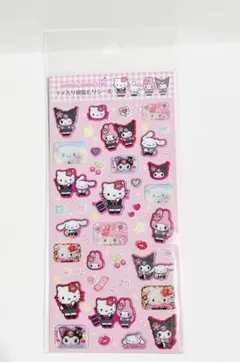 お*な様 サンリオキャラクター　ラメ入り樹脂もりシール