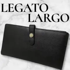 LEGATOLARGO レガートラルゴ 黒 ブラック 長財布 メンズ レザー