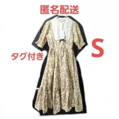ヨーク襟ワンピース　ベージュ　S　青木美沙子　しまむら　しまみさ　m♡petitのサムネイル