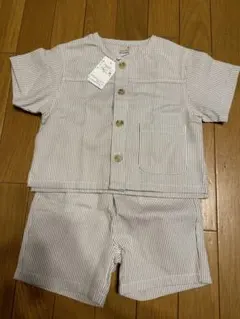 新品未使用☆プティマインストライプ柄 ベビー セットアップ