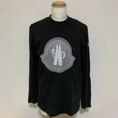 〔美品〕モンクレール　ビッグロゴ　黒　L 長袖Tシャツ　国内正規品 5S469のサムネイル