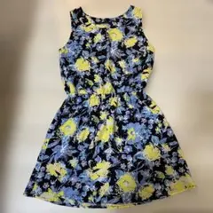 Heather ヘザー 花柄ノースリーブミニワンピース