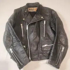 ウルフレザー　革ジャン　ライダースジャケット　ロンジャン　ルイスレザー　ショット