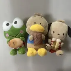 ぬいぐるみ　スシロー はぴだんぶい ぬいぐるみ サンリオ　日焼け