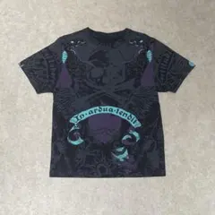 グランジ y2k 髑髏 サブリメーション タトゥー フルグラフィックTシャツ