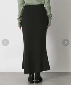 【LOWRYSFARM】リブカット マーメイドスカート ロング丈 カジュアル