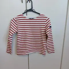 UNITED ARROWS 八分袖　カットソー 135cm 赤白ストライプ