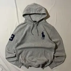 00s】Ralph Lauren ビッグポニー ジップパーカー グレー - メルカリ