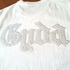 GYDA ラインストーン ロゴ Tシャツ ホワイトのサムネイル