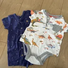 baby gap 恐竜柄ロンパース 0-6ヶ月 6-12ヶ月セット