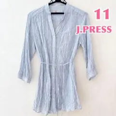 【匿名配送】J.PRESS ジェープレス Ｖネックスキッパーウエストマークシャツ