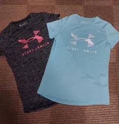 UNDER ARMOUR Tシャツ ライトブルー＆グレー 2枚セット