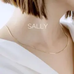 sale【ゴールド】ステンレス　シンプルな1mm華奢スネークチェーン　ネックレス