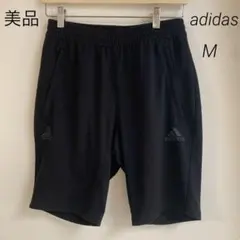 美品　adidas アディダス　メンズ　ショートパンツ　短パン　ブラック　黒