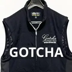 GOTCHA GOLF 中綿　ベスト　切替え素材　L ブラック　ガッチャゴルフ