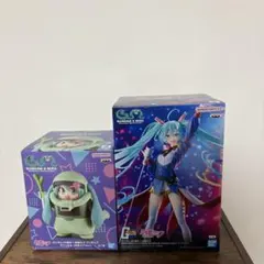 【2個セット】ガンダム 45周年 × 初音 ミク フィギュア