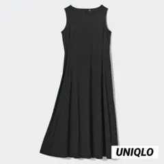 UNIQLO ウルトラストレッチエアリズムワンピース ブラック M