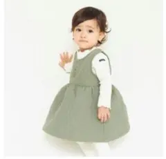 branshes キルティング　ジャンパースカート　ワンピース