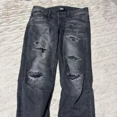 AZUL ダメージデニム L