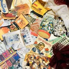 ビンテージ　ジャンクジャーナル　コラージュ　素材