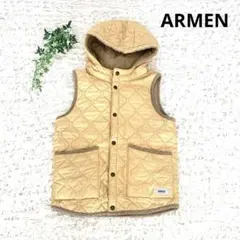 【めろんぱん様専用です】ARMEN キルティングベスト フード付 リバーシブル