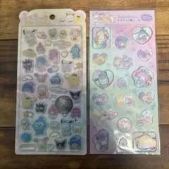 うるちゅるポップシール　サンリオ　すりガラス風シール　サンリオ