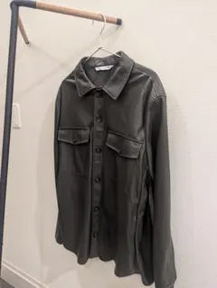 ZARA レザーシャツジャケット