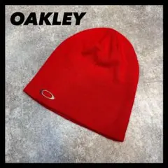 00s 赤タグOAKLEY LOGO beanie オークリー ビーニーy2k - メルカリ
