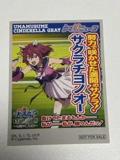 ウマ娘 シンデレラグレイ 怪物の蹄跡展 ブロマイド サクラチヨノオー