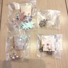 OSEWAYA 未使用 星型・ハート・クリスマス型 ピアスセット
