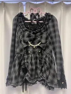 LIZLISA ダブルドロストセットアップ 黒