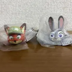 【新品】ズートピア　ファッションリング　ガチャ　2個セット