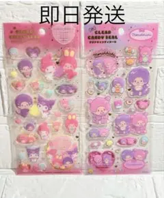 モンチッチ×サンリオ クリアキャンディシール★マイメロディ＆クロミ 2種セット