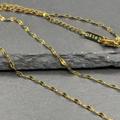 金 ゴールド シンプル チェーン k18 18k gpチェーン