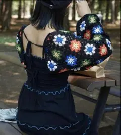 【HELLO.SANFRANCISCO】ティアードキャミワンピ ブラック 黒