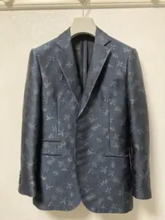 doublet ダブレット 刺繍 テーラード ジャケット チャコール グレー