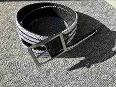 コムサ　ストライプ編み込みベルト 100cm