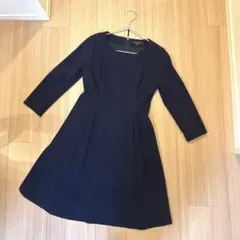 m's select ネイビー Aラインワンピース お受験　フォーマル　学校行事