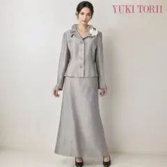 ◎当日発送可能！パリシマユキトリイ　セレモニー　L　グレー　シルク100%