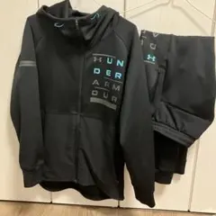 UNDER ARMOUR ジャージ上下セット ブラック Lサイズ