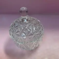 ガラス製品　キャンディポット　小物入れ　インテリア　ガラス　レトロ