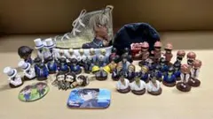 面探偵コナン チョコエッグ 缶バッジ 靴型ポーチ 色紙 ポーチ