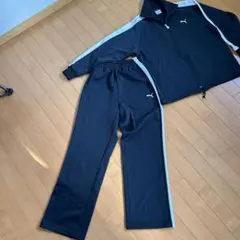 PUMA ブラック ジャージ上下セットレディースL